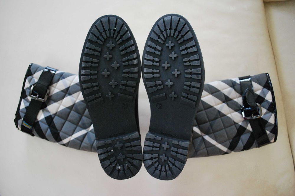 Burberry logowane kalosze  36