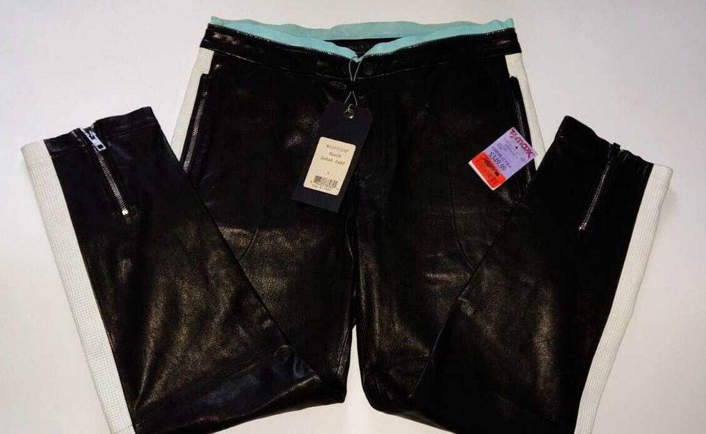 Rag & Bone USA новые кожаные брюки 100% оригинал US4 из США $700 кожа