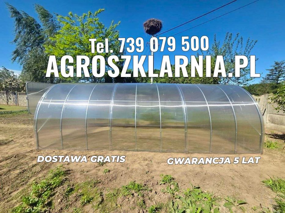 Szklarnia z poliwęglanu 4mm/6mm 3x4,3x6itd ocynk profil Dostawa Gratis