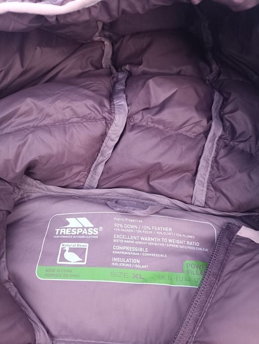 Женская курточка пух Trespass рл-хл