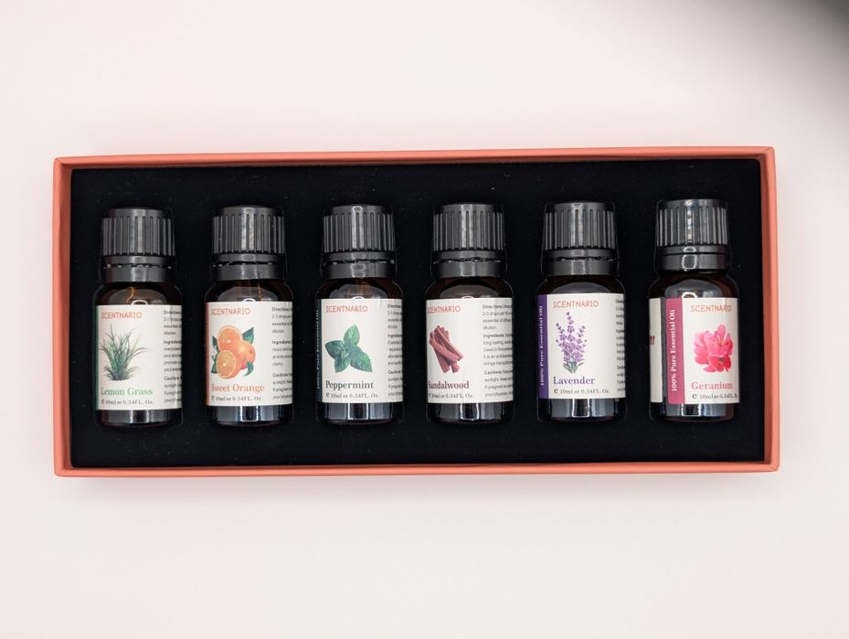 Набір ефірних олій 6×10 мл для аромадифузора Подарунок