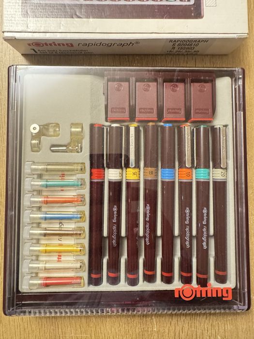 Rotring rapidograph 8 sztuk