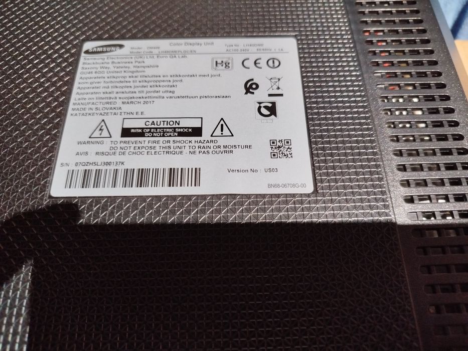 Monitor Samsung Modelo DM40E