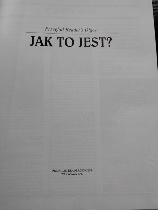 Jak to jest ? reader's digest