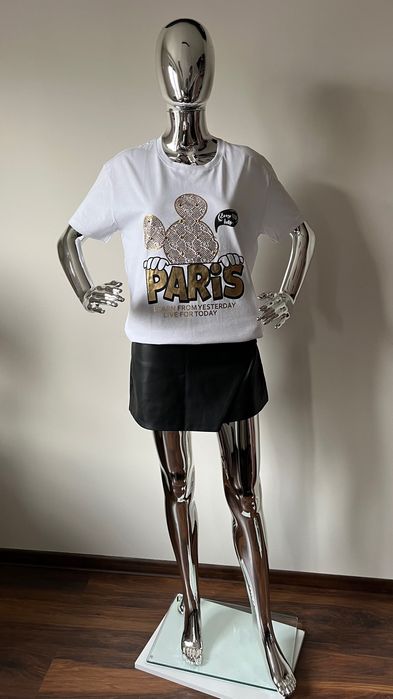 Biały T-shirt Paris Bawełna