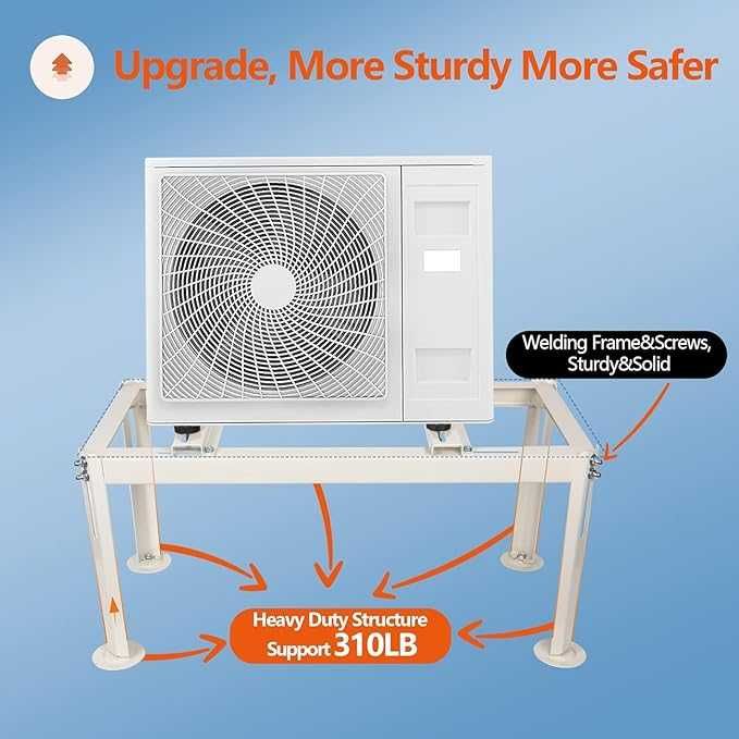 Cherbowing BTU GS 380 stojak pod pompę ciepła podłogowy do 140 kg