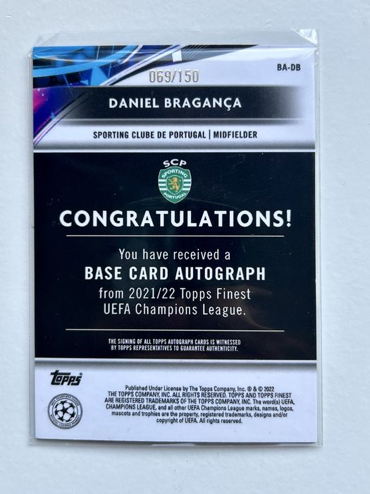 Cartas Autografo Sporting