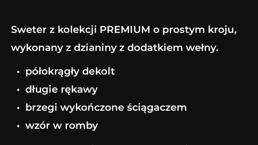 Sweter w romby Unisex