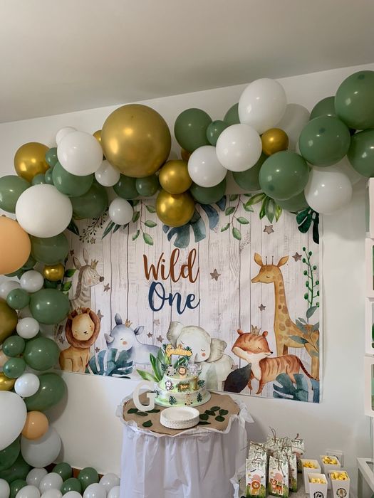 Tela para 1° aniversário safari