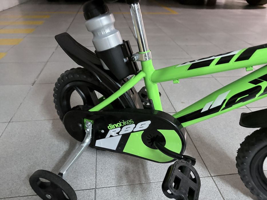 Bicicleta de Criança Verde com Rodinhas