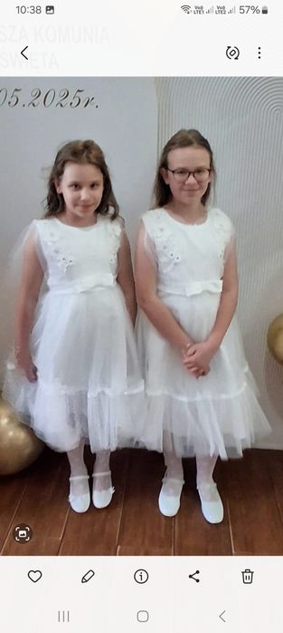 Sukienka komunia 152