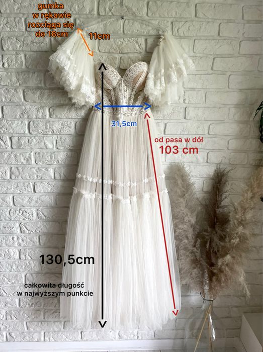 Suknia ślubna boho rustykalna - Herms Bridal Edgerton