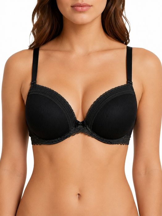 Biustonosz push-up 80D ciemnoszary