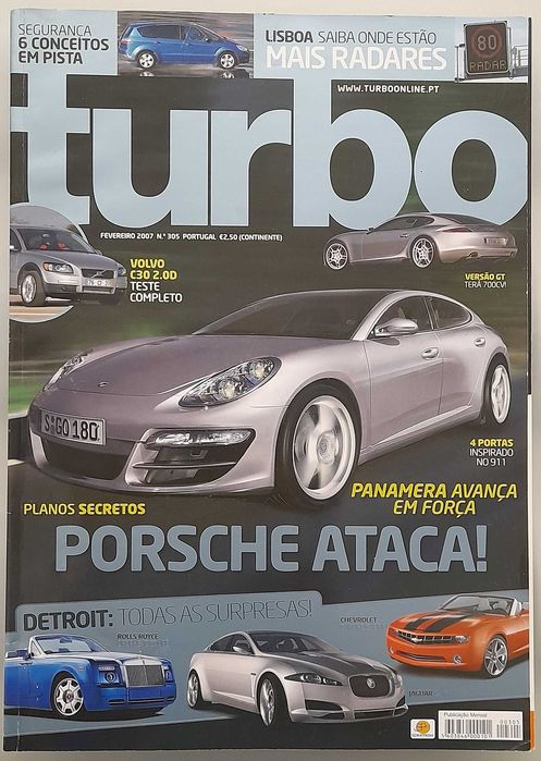 Revista automóvel Turbo