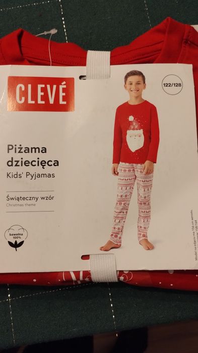 Piżama świąteczna Mikołaj r.122/128