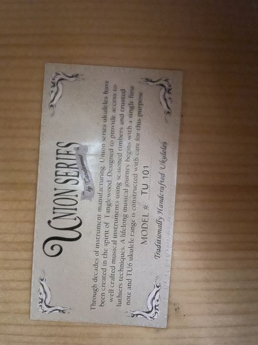 UKULELE Tanglewood TU 101 Union Series