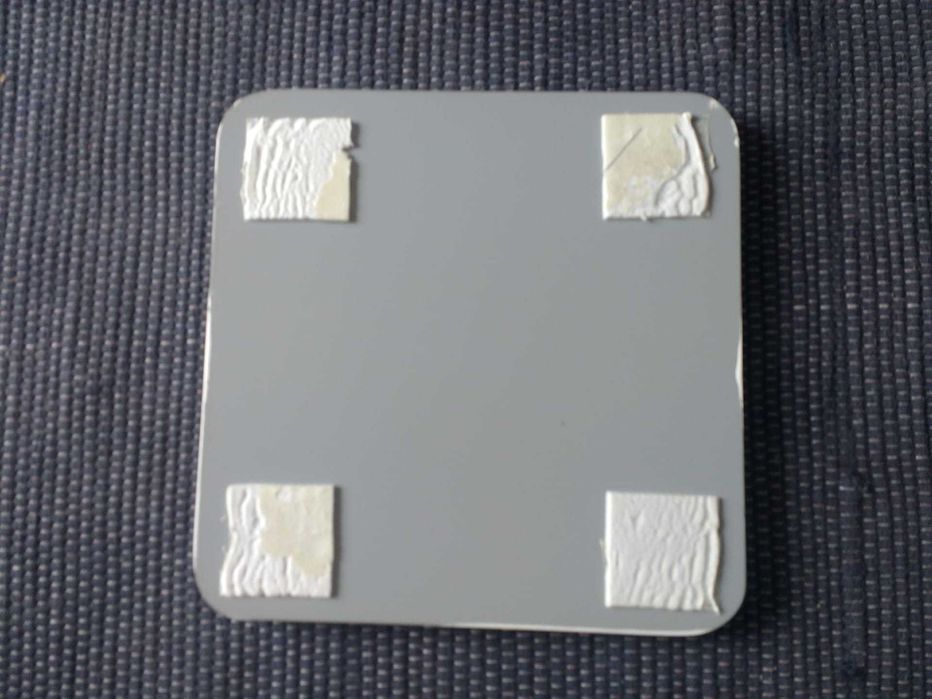 conjunto de três espelhos de 20 x 20 cm