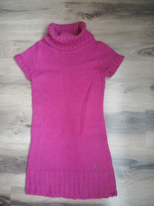 różowy golf/sweterek z krótkim rękawkiem rozmiar S Reserved