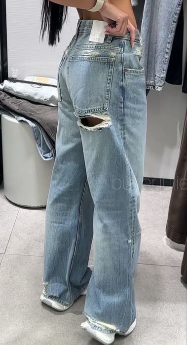 Джинси з розрізами б/у