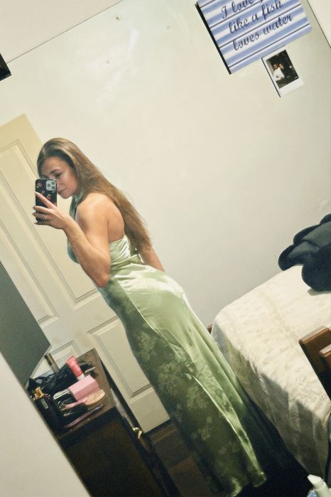 Vestido festa verde