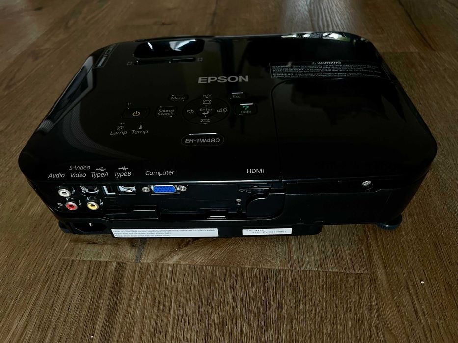 Epson EH-TW480 - Projetor 720p (HD Ready, 2800 lúmenes) - cor preta