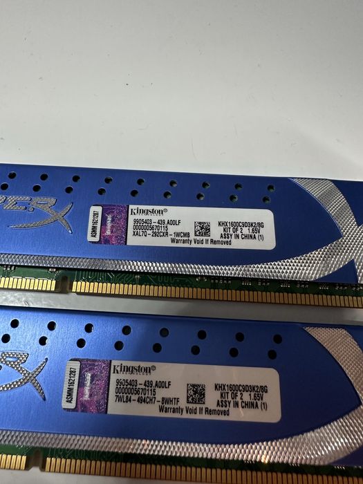Pamięć ram Kingston HyperX genesis KHX1600C9D3K2/8gb 2szt.