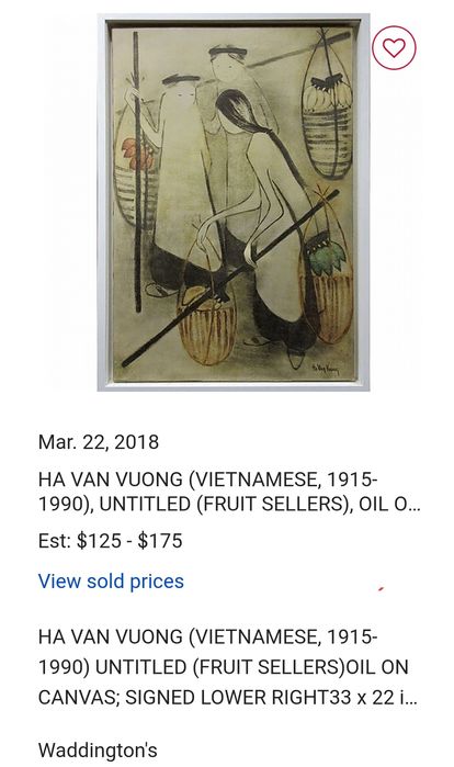 Quadro artista vietnamita Ha Van Vuong