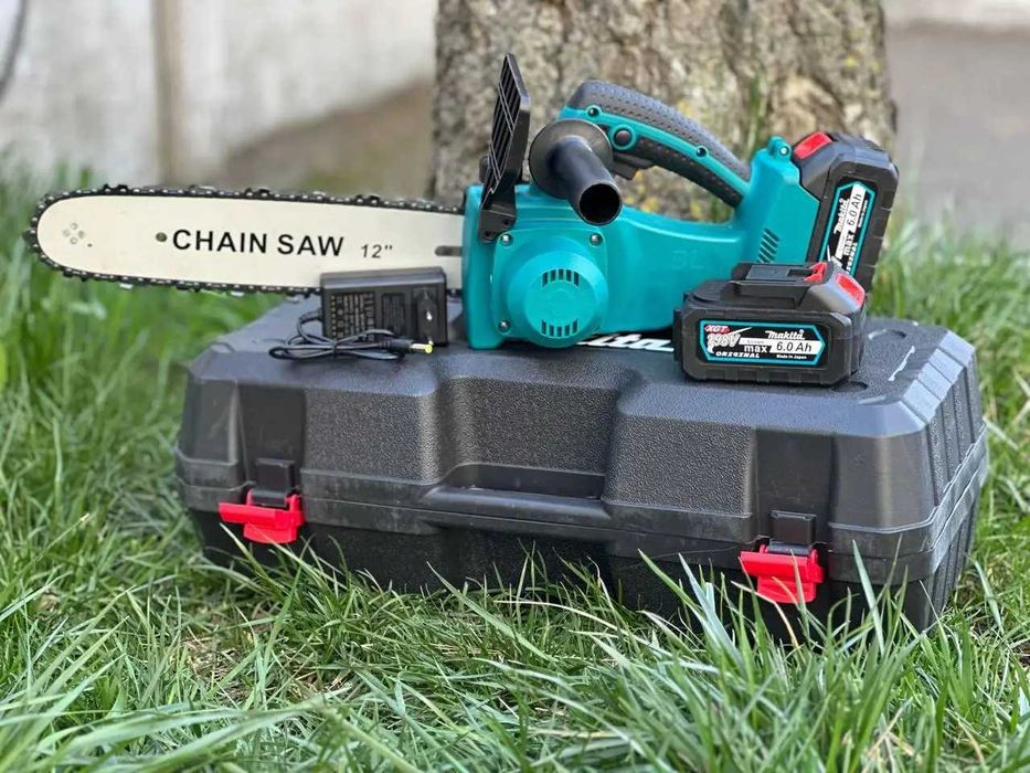 Пилка цепная аккумуляторная Makita 30см. Бесщеточная. Макита. Пила