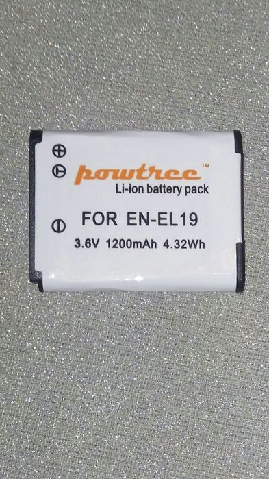 EN-EL19 Battery 3.6V 1200mAh for Nikon Coolpix S7000, S690064737826815875122