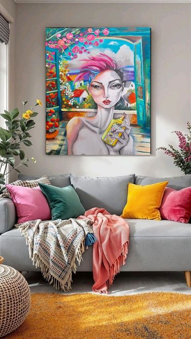 Obraz "Zapach lata", 80×100 cm, akryl