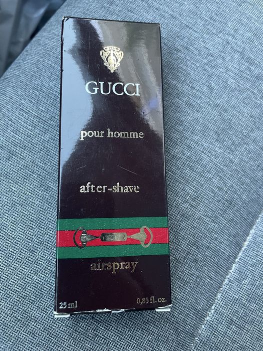 After shave Gucci.