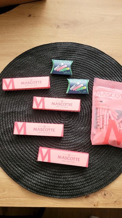 Bletki bibułki filtry różowe mascotte