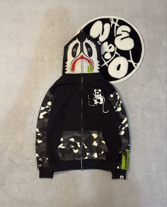 Худі BAPE City Camo Panda Full Zip Hoodie Black S-L: 2 499 грн