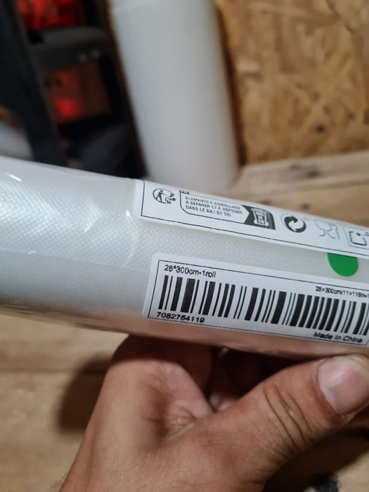 Rolo sacos para makina de vaco 25×300