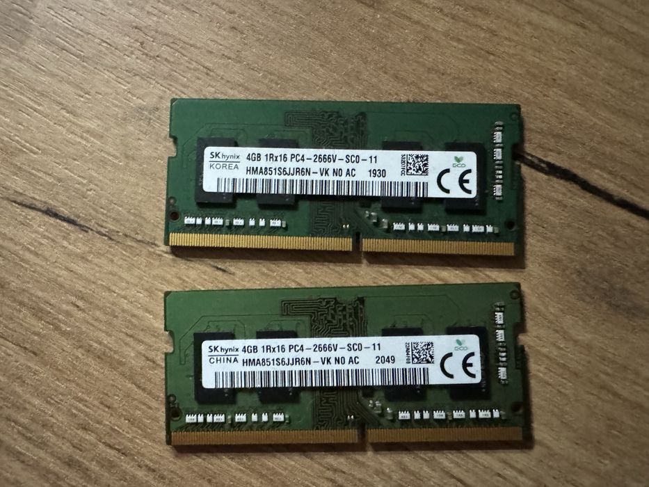 Do sprzedania pamięc RAM ddr4 4GB laptop