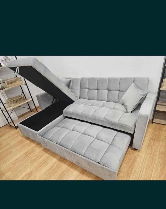 Sofá cama novo! Cinza claro