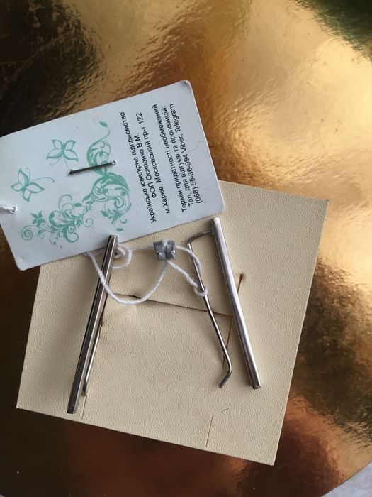 Срібні сережки ювелірні