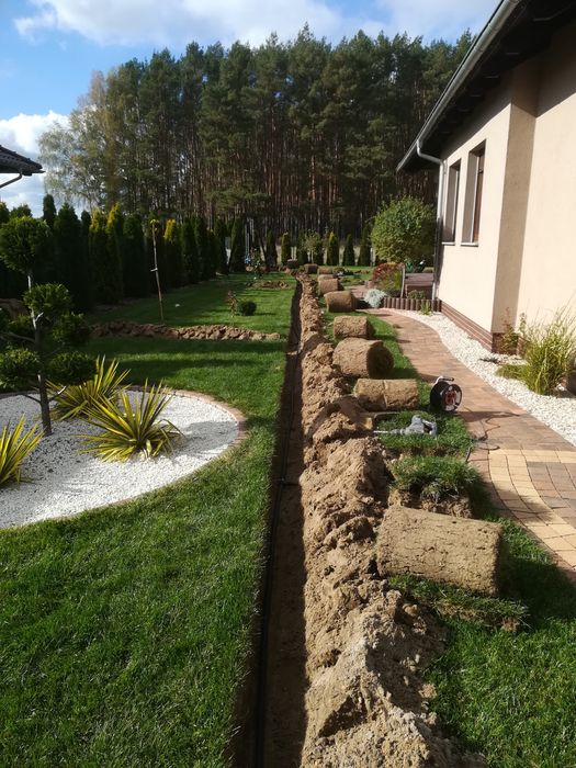 Zakładanie trawników ,montaż nawadniania automatycznego #Trawnik