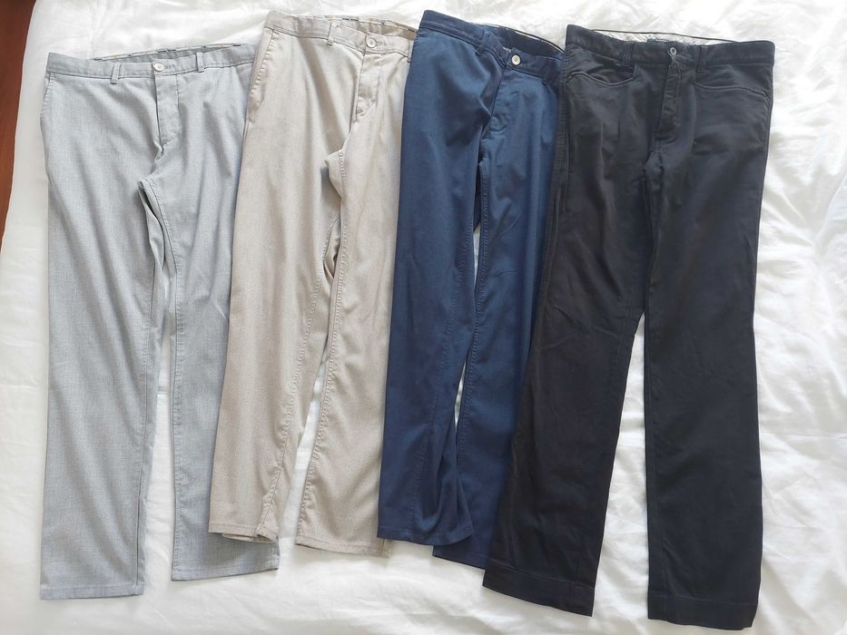 3x calças Zara Man, 1x calças Dockers pretas
