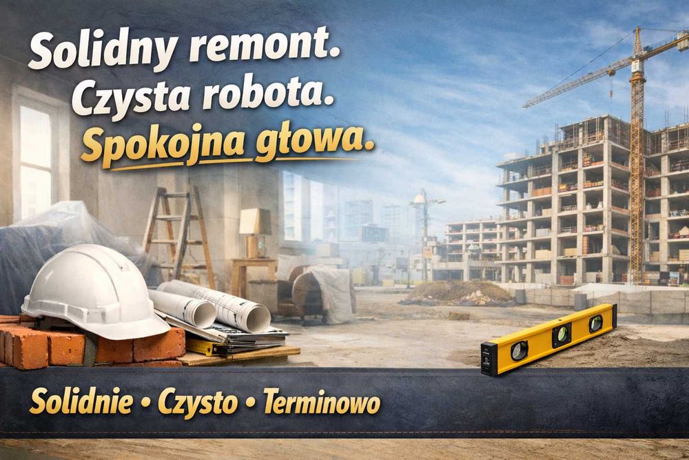Solidny remont. Czysta robota. Spokojna głowa