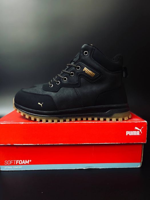 Мужские кросовки puma чорні зимние кросівки чоловічі пума зимові
