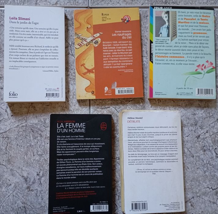 Romances em francês -  5 livros