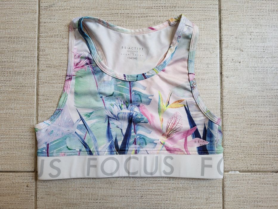 2 sportowe staniczki dziewczęce Reserved 134-140