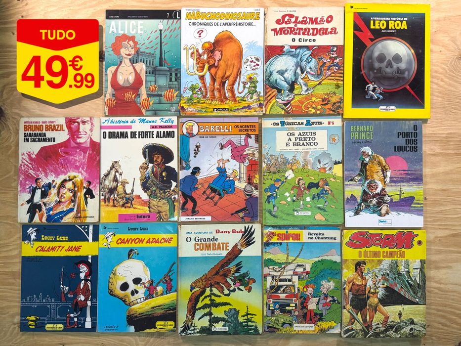 Livros de Banda Desenhada icónicos (PREÇOS BAIXOS)
