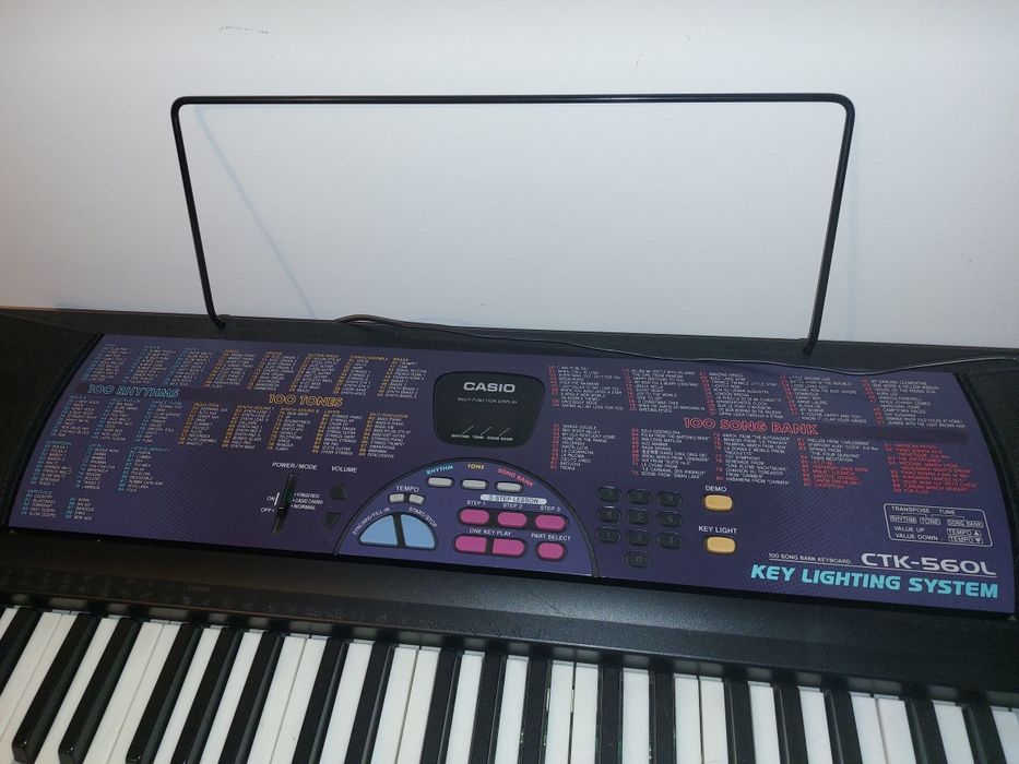 Piano teclado casio multifuncion display key lightning system silencio