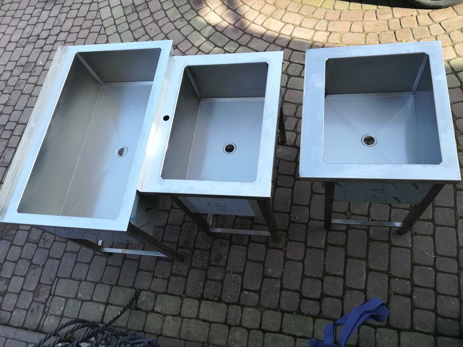 Basen gastronomiczny spawany ze stali nierdzewnej 80x60x85