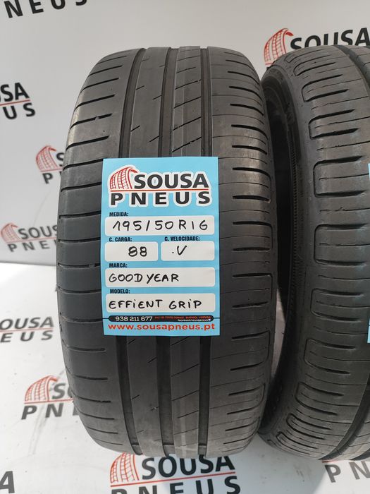 2 pneus semi novos 195-50R16 Goodyear - Oferta dos Portes