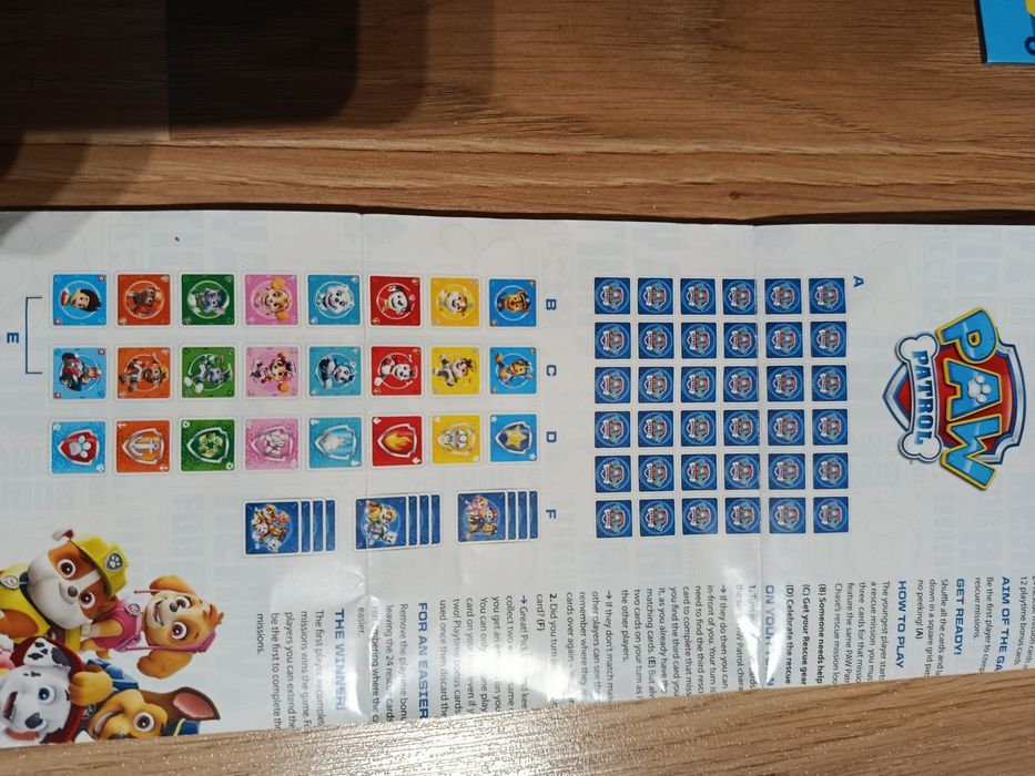 Psi patrol puzzle gra Memo