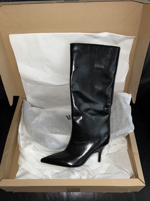 Чоботи на підборах Zara нові