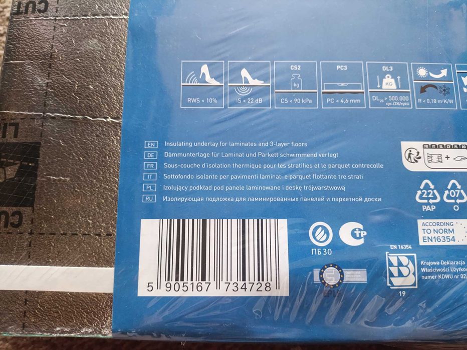 Podkład pod panele laminowane Secura Max